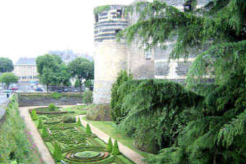 Angers chateau garden
