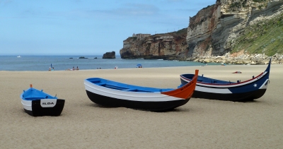 Nazare beach and boats