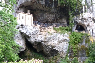 Covadonga shrine in cave