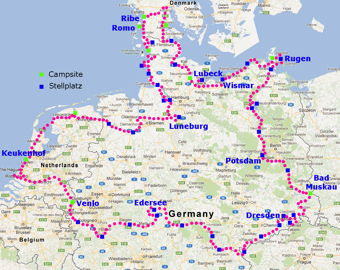 Germany routemap