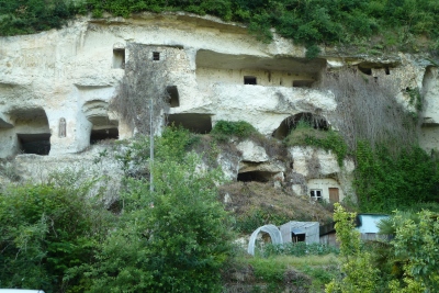 Troglodyte houses at Roches l'Eveque