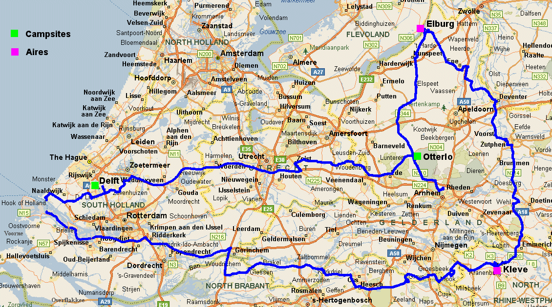 Netherlands route