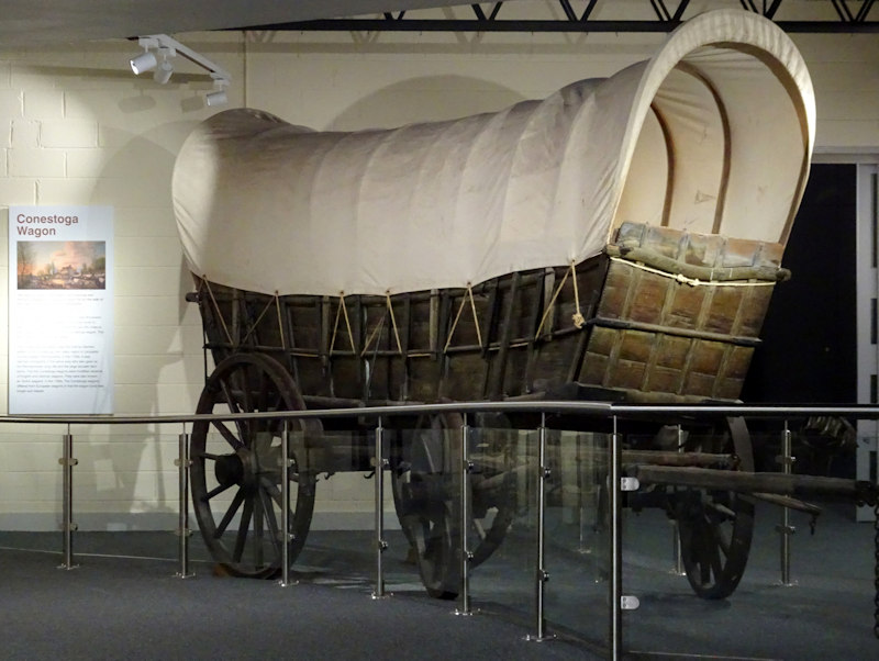 Ulster American Folk Park US covered wagon