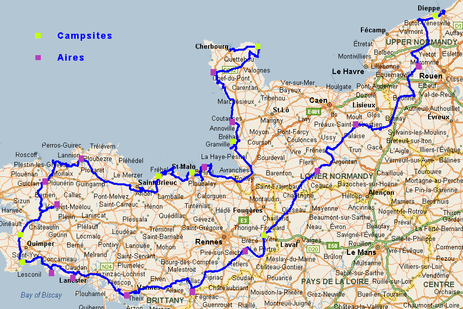 Brittany route 2019