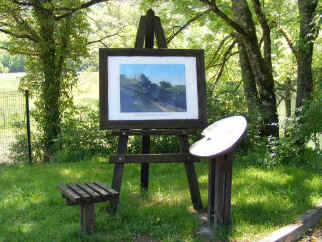 Gustave Courbet trail information board