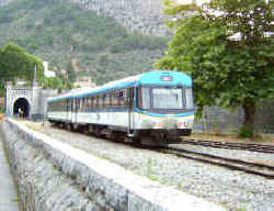 Train des Pignes at Entrevaux