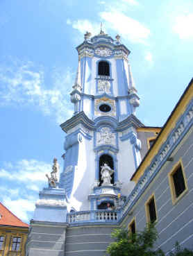 Durnstein baroque church tower