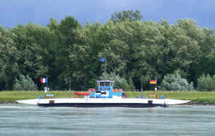 Greffern free ferry across the Rhine