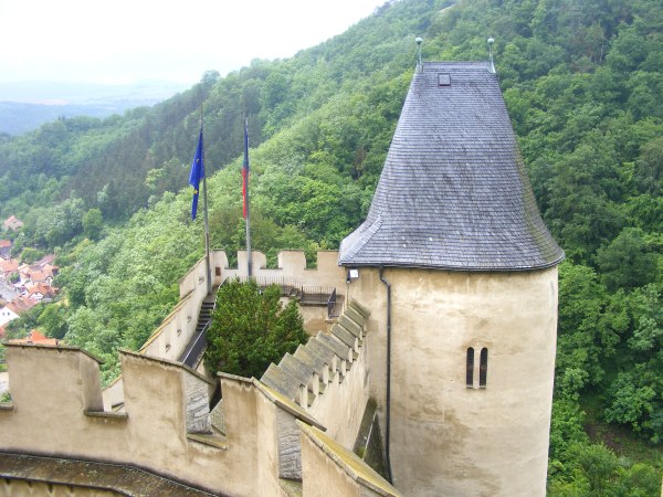 Karlstejn castle View from ramparts