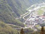 viaduct on road to Chamonix