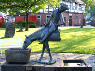 Bodenwerder - another Baron Munchhausen fairytale statue