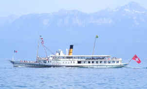 Saint Prex -   steamer on lake Leman