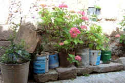 Typical Spanish flower pots