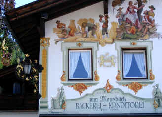 Decorated shop in Schliersee